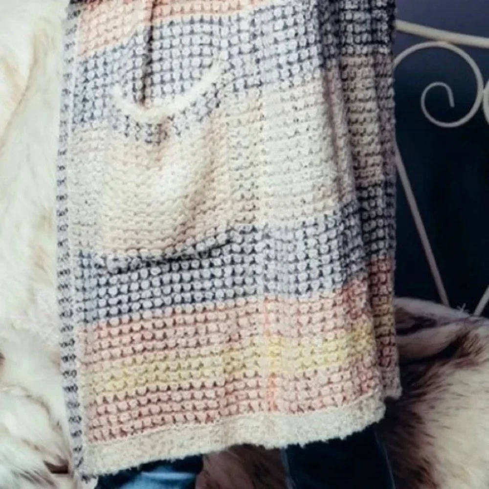 ✨4X HP✨ Oversized Boyfriend Striped Open Cardigan - M/L - Picture 9 of 15